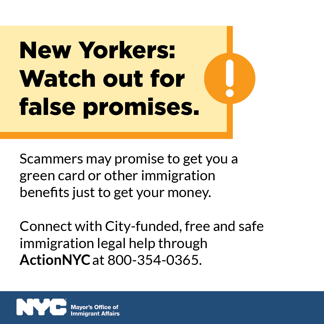 New Yorkers: Watch out for false promises.