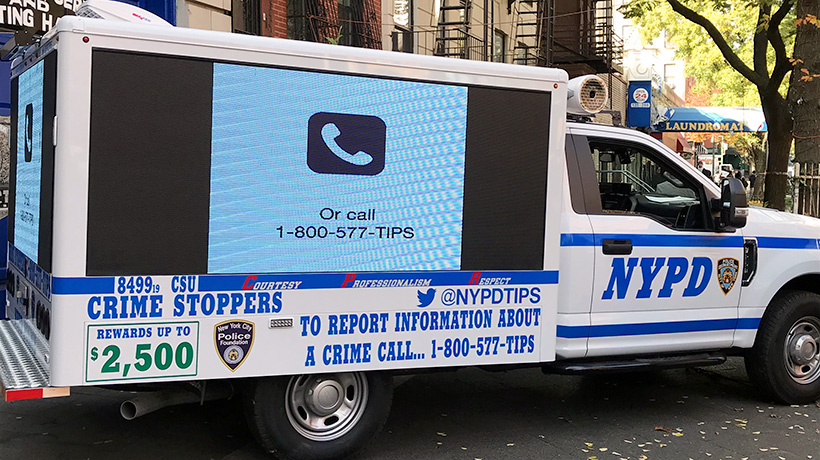 NYPD Unveils New Crime Stoppers Truck | City of New York