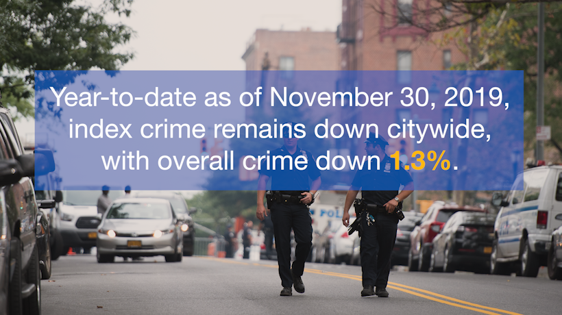Year-to-Date Index Crime Remains Down Citywide in 2019 | City of New York