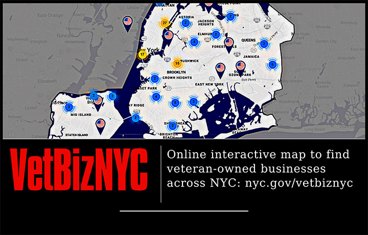 VetBizNYC - Online interactive map to find veteran-owned businesses across NYC
                                           