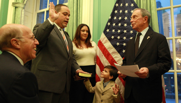 Mayor Bloomberg Swears in Nine Judges