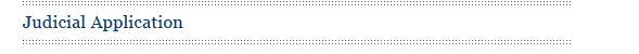 Judicial Application