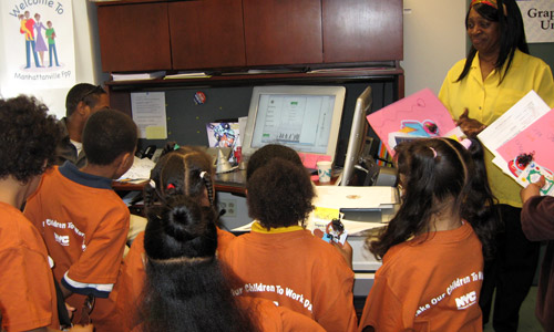 A visit to the Graphics Office with staffer Linda Downey