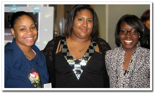 Top 3 winners Lakisha Coburn, right, with Karlene Karen Jacob, center and Sheila Flowers.