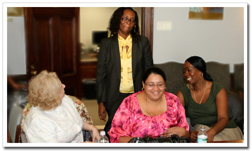 ACS staff and attendees share a laugh.