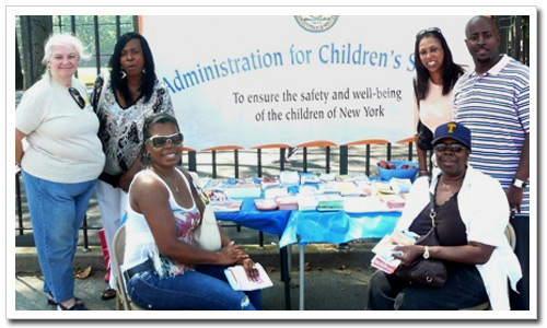 Back row, (left-to-right): Sue Fox, Hopelee Hobson, Claudette Hall, Ducoste Lamothe Jr. Front row, (l-r): Joan Cleary, Genell McCord