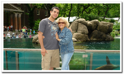 Former foster mom Melanie Ortiz with her son Christopher, who she adopted.
