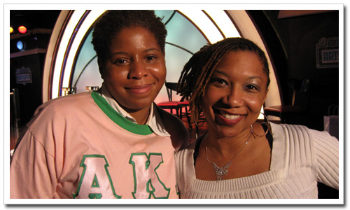 (l-r) ACS Assistant Commissioner Dominique Jones with Power 105.1FM DJ Déjà Vu. 