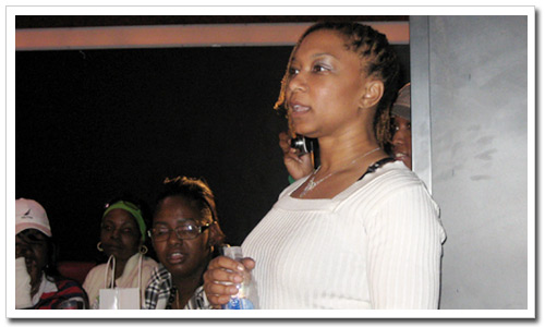 DJ Déjà Vu leads the girls in her "straight talk" advice. 