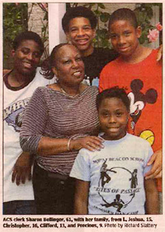 Sharon Bellinger and her family