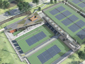 Construction of the Cary Leeds Center for Tennis and Learning