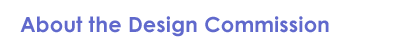 About the Design Commission