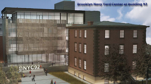 rendering of Brooklyn Navy Yard Center