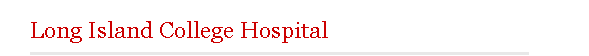 Long Island College Hospital