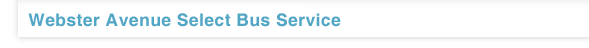 Webster Avenue Select Bus Service