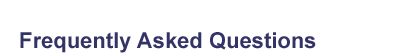 Frequently Asked Questions