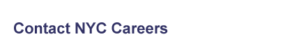 Contact NYC Careers