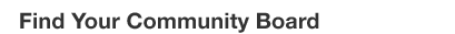 Find Your Community Board