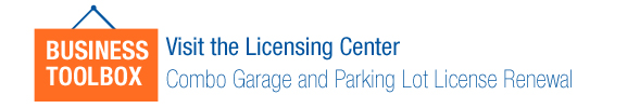 Online License Renewal Service for Combo Garage Parking Lot