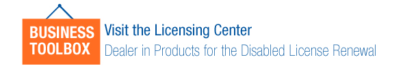 Online License Renewal Service for Dealer in Products for the Disabled