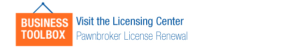 Online License Renewal Service for Pawnbrokers