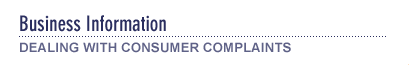Dealing with Consumer Complaints