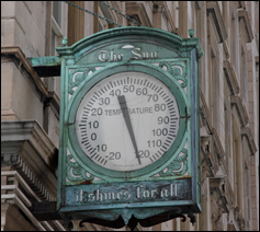The Sun Building Clock