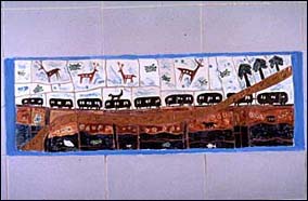 Paths & Stars, Ceramic Panels, 1995