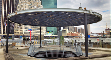 Shadow Garden and Community Island Pond, 2001, Steel, wood