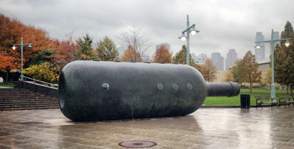 Passage in Time, 2005, Carbon steel with thermal-sprayed zinc and bronze and mixed media