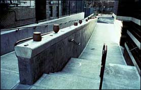 Ancestor Walk, Concrete, embedded artifacts, 1996