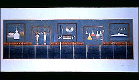 The Spirit of Love, Wood and Mixed Media Murals and Cast Concrete Reliefs, 1997