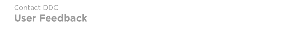 User Feedback