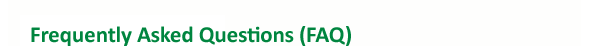 Frequently Asked Questions (FAQ)