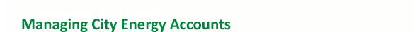 Managing City Energy Accounts
