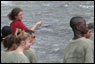 Teachers taking students out to the catskill Watershed