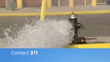 How do I report a leaking fire hydrant