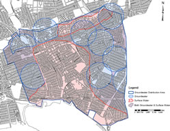 Click here for larger Groundwater Distribution Area Map (980 Kb PDF)