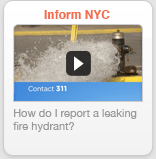 How do I report a leaking fire hydrant?
