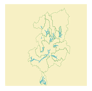Map of Bog Brook Reservoir