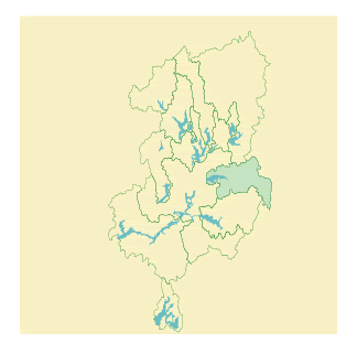 Map of Titicus Reservoir
