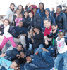 DHS Commissioner Diamond with DHS Clients on Intrepid.