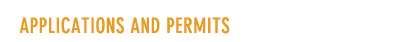 Applications and Permits 