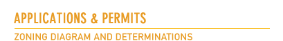 Zoning Diagram and Determinations
