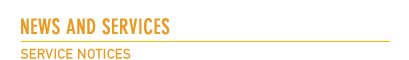 Service Notices