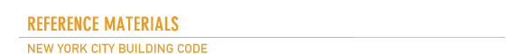 Reference Materials - New York City Building Code