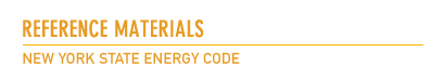 Reference: Energy Code