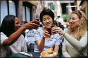 several women having drinks