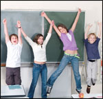 kids jumping