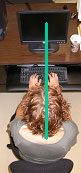 Office Ergonomics         > The Monitor and Copyholder > Good Alignment